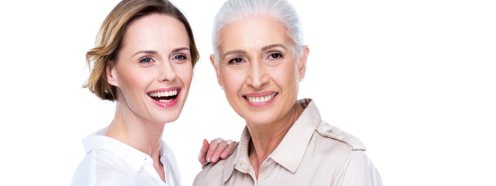 Young daughter and her mother